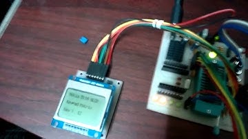 Matrix keypad with Nokia5110 GLCD