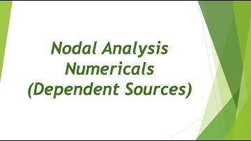 Nodal Analysis in Presence of Dependent Sources #circuitanalysis #dccircuits #nodalanalysis #kcl