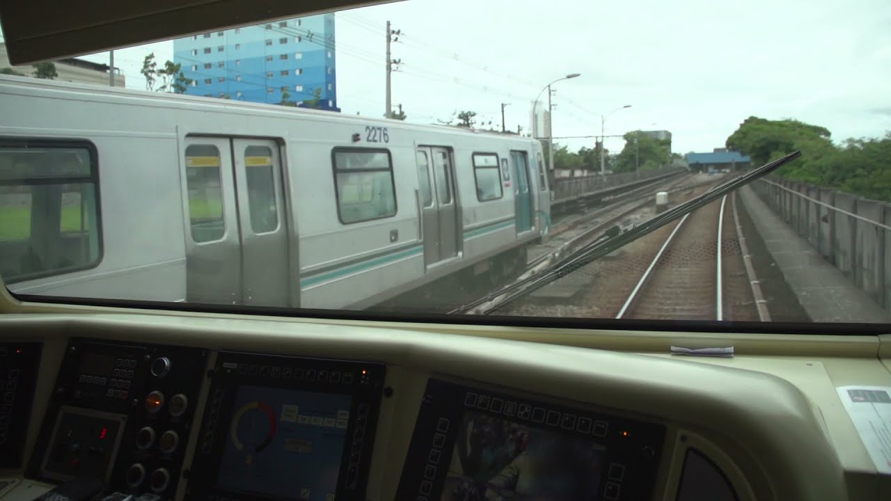 Visão da cabine: Linha 3-Vermelha