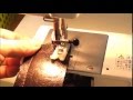 ジャノメLC7500ミシンで本革を試し縫いしました