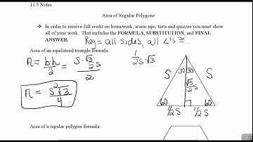 11.5 Areas of Regular Polygons