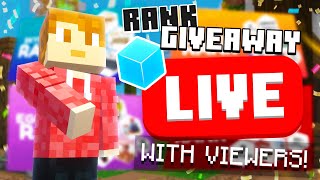 Live🔴| Cubecraft and Hive w/ Viewers - Come Snipe! Rank Giveaway!