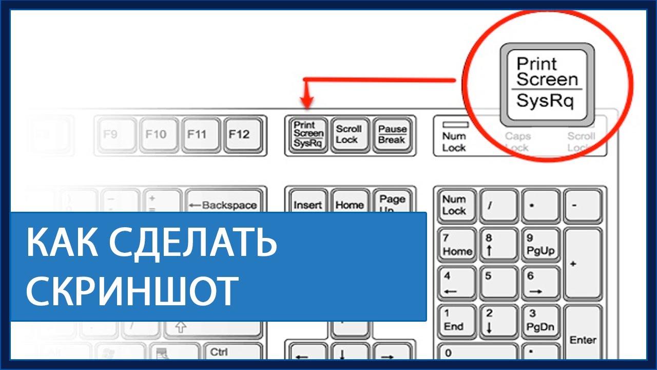 Снимок экрана на компьютере windows как сделать