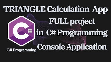 Programming Tutorial - How to create TRIANGLE CALCULATION App in C#.   #coding  #technology