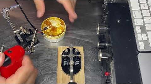 How to wire a straight key for Morse Code/CW