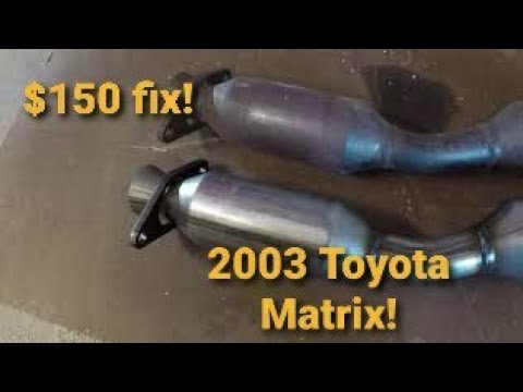 AUTOSAVER88 Catalytic Converter install in my 2003 Toyota Matrix #