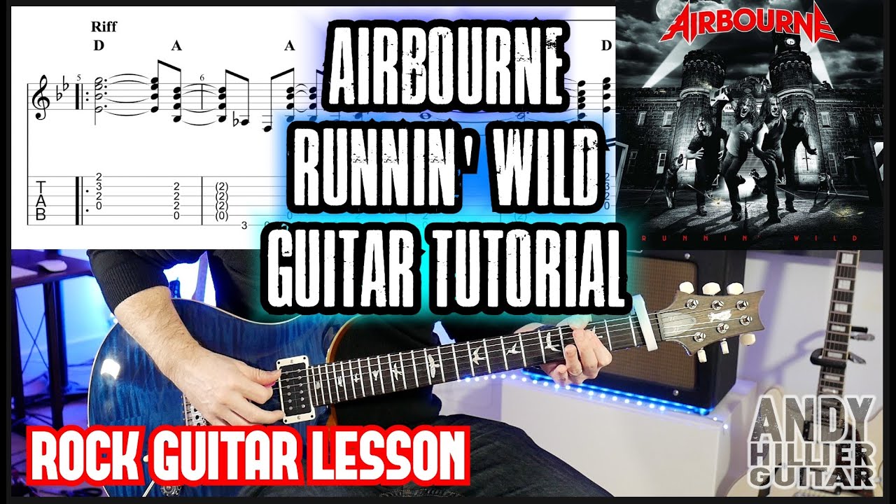 How to play Airbourne - Runnin' Wild Guitar Tutorial Lesson