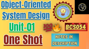 OOSD UNIT-01 ONE SHOT AKTU BTECH 3RD YEAR 🔥 💯