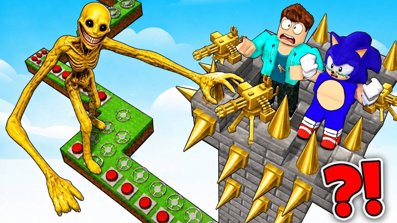 WE BUILD A SKY BASE TO SURVIVE VERITY ESCAPE IN ROBLOX !!