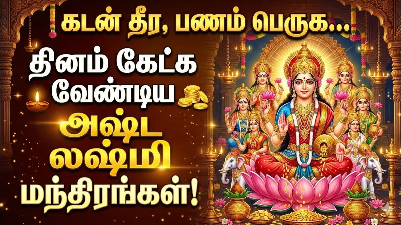 அஷ்டலட்சுமி மந்திரம் | செல்வம், ஐஸ்வர்யம், அதிர்ஷ்டம் தரும் சக்தி மந்திரங்கள் | Ashta Lakshmi Mantra