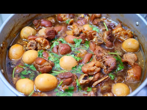 พะโล้ขาหมู ไข่พะโล้ สูตรนี้ทำกินทำขายได้ แม่โบว์พากิน