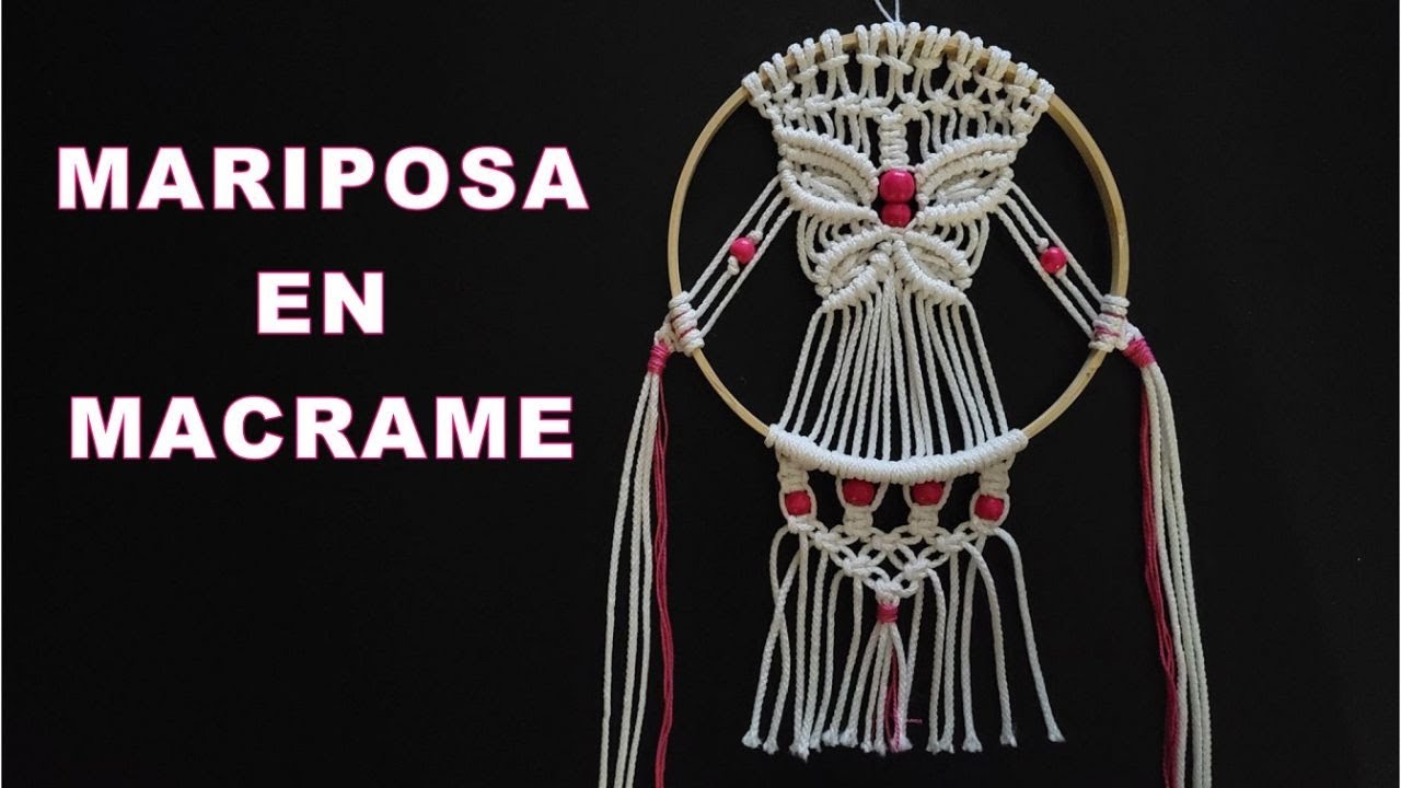 Cómo Hacer MARIPOSA ATRAPASUEÑOS EN MACRAME - Tutorial FACIL Paso a Paso ¡No Necesitas Ser Experto!