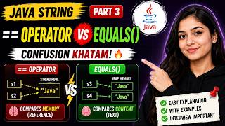Java == vs equals() Explained in Hindi 🔥 | String Comparison | Java Complete Course #17