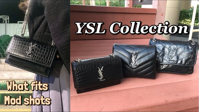 Saint Laurent YSL Sunset Bag Review & Outfits 💃 ft. Chain Wallet + Medium  Comparison 