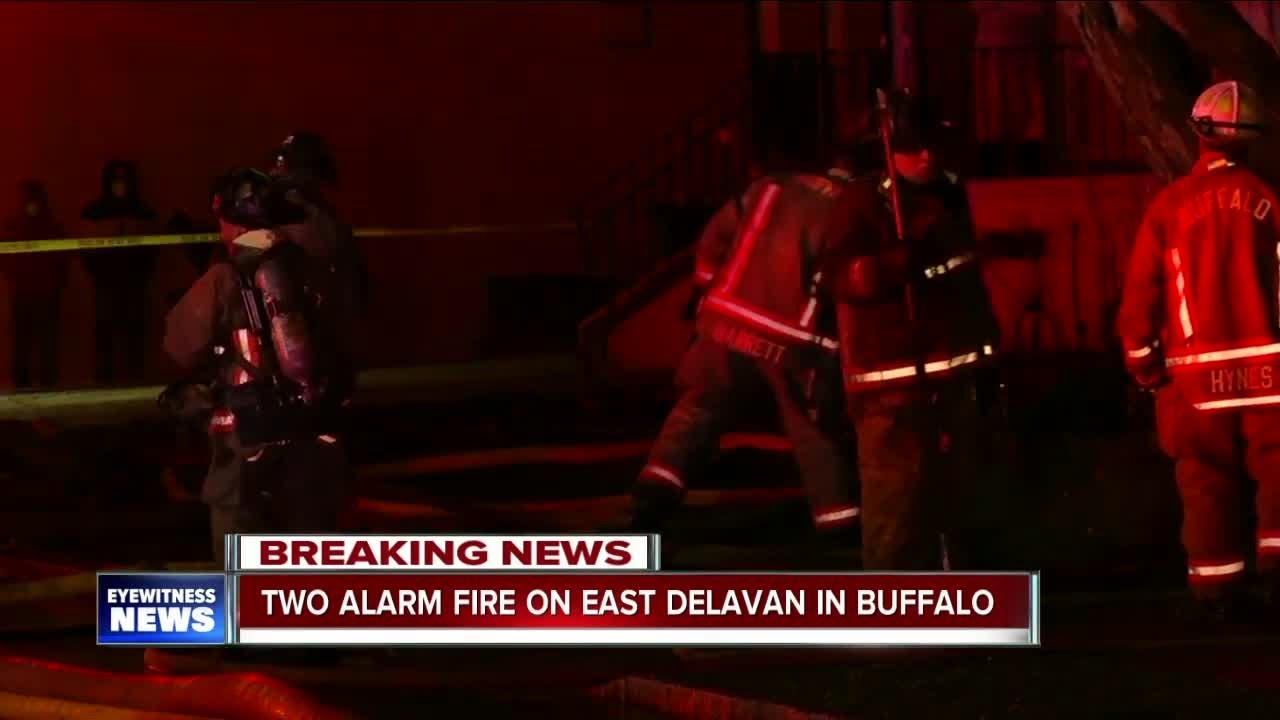 BFD battle a house fire on East Delavan YouTube