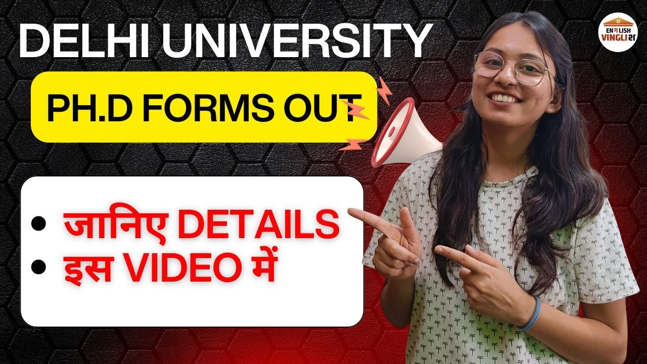 DU PhD Notification 2025 | Delhi University PhD Admission 2025 | Apply Now!