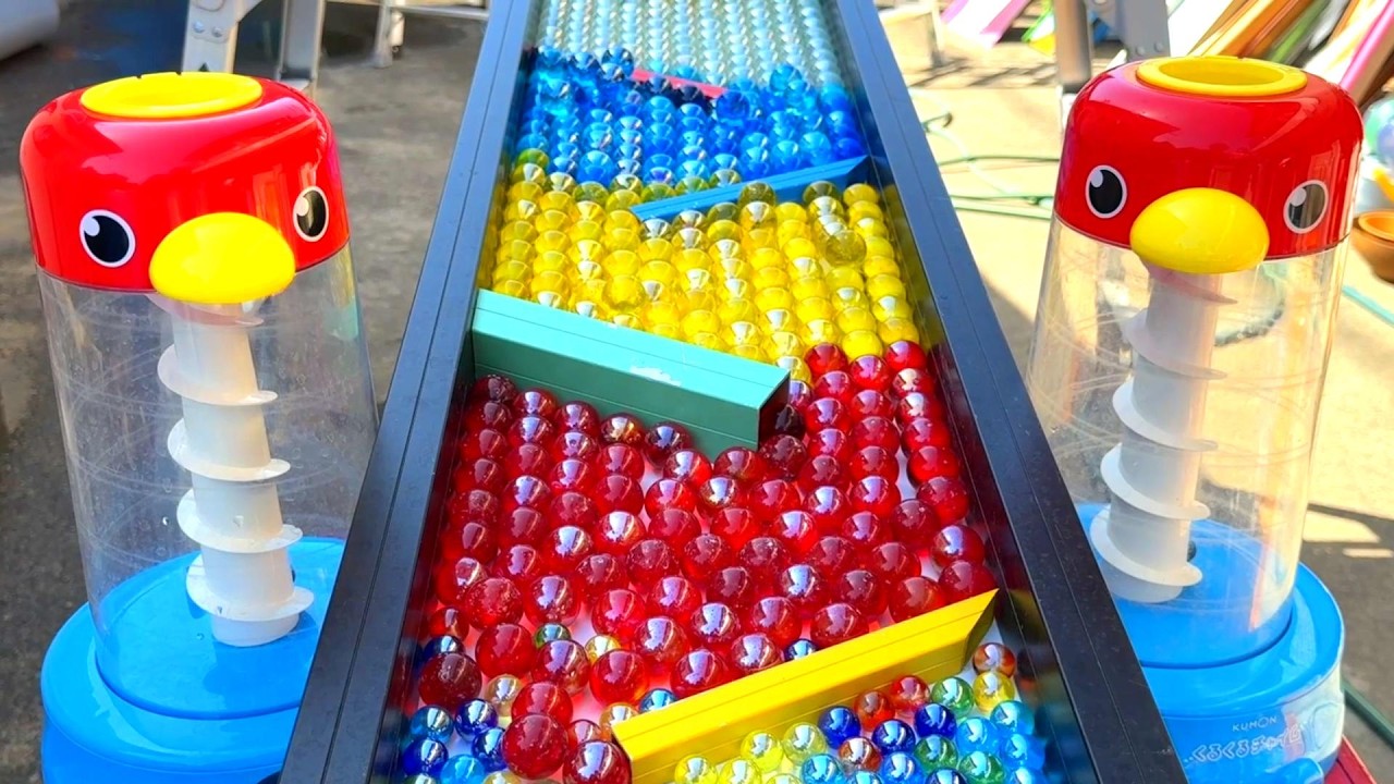 Marble Run ☆ Go and come back, kneading bowl course ♪