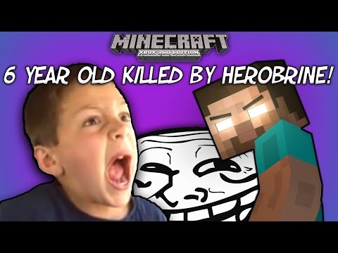 6 YEAR OLD KILLED BY HEROBRINE! HILARIOUS MINECRAFT SQUEAKER TROLLING!