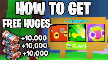 How To Get Free Huges Quest POINTS GLITCH in PET SIMULATOR X QUEST UPDATE!