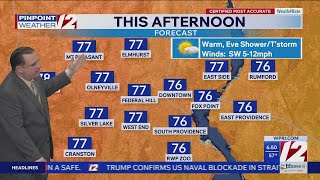 WPRI 12 Weather Forecast for 4/14/26:  Warm this afternoon; eve t'storm possible