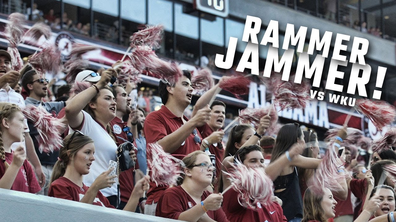 Watch Alabama fans celebrate with first home 'Rammer Jammer' of the season YouTube