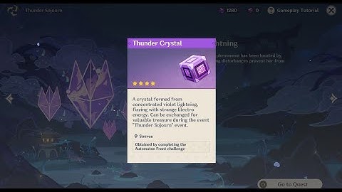 HOW TO GET THUNDER CRYSTALS Genshin Impact THUNDER SOJOURN EVENT