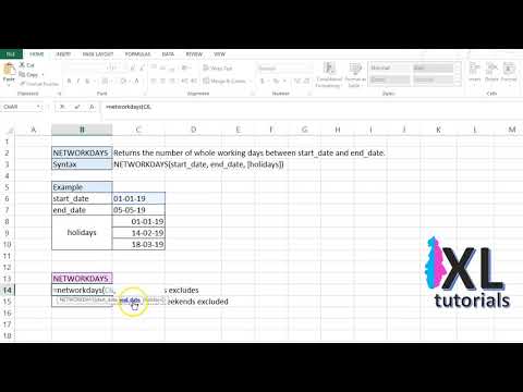 Excel Add Days To Date Excluding Weekends And Holidays