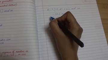 SMS#4: LCM (Linear Congruential Method) for random number generation | An example problem
