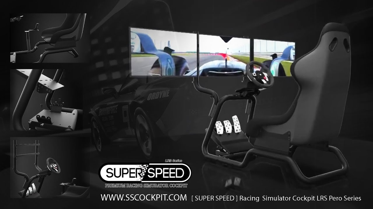 SUPER SPEED Full Cockpit Racing : Simulator LRS Series เก้าอี้เกมแข่งรถ ...