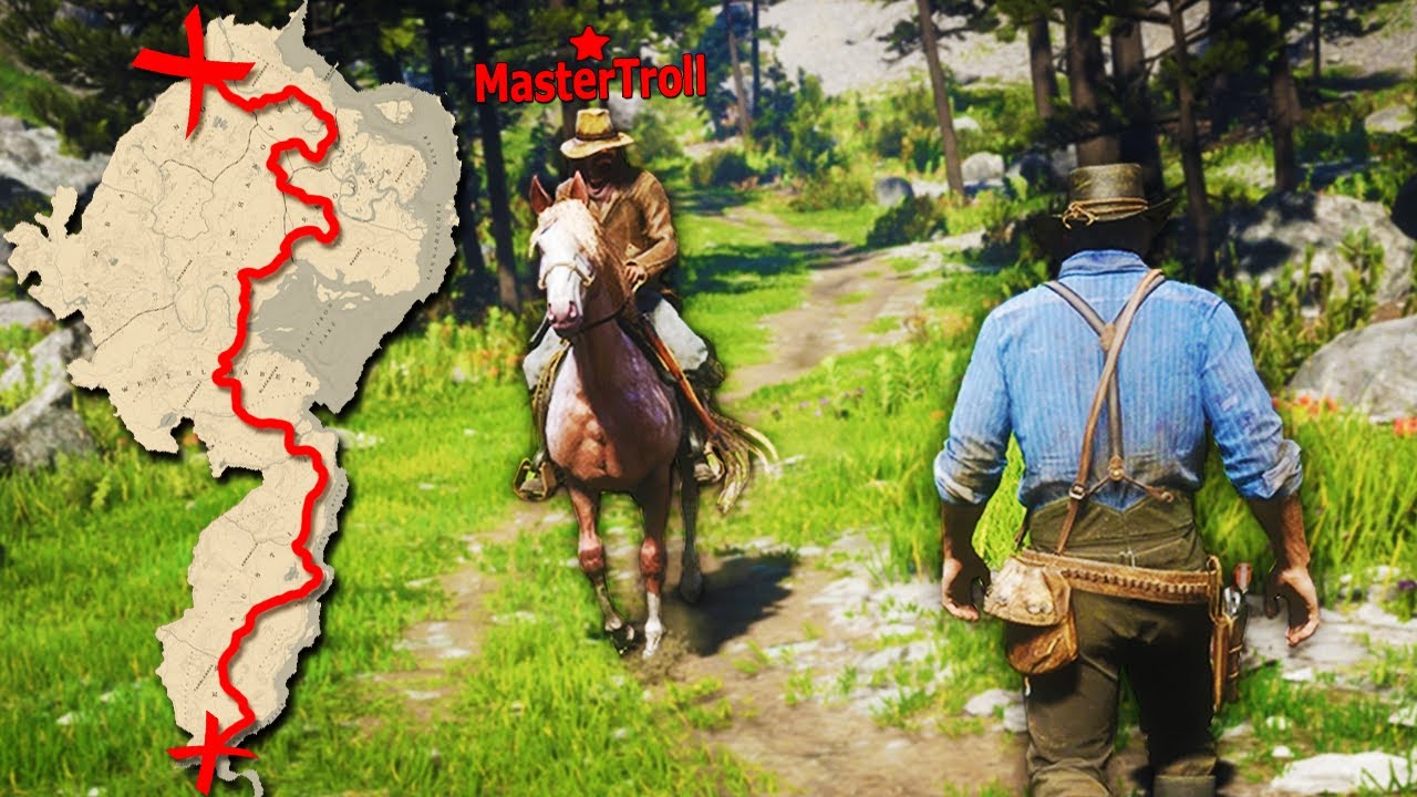Walking Across The Map in Red Dead Online