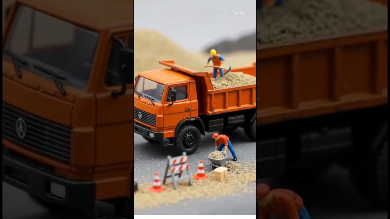 Mini worker work for the mini truck 🚛🚒