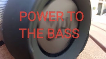 Passive radiator waves (JBL Charge 2+)