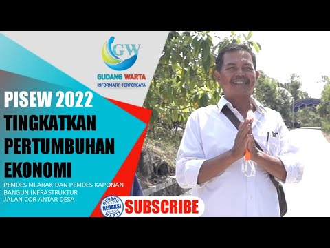 Pemdes Mlarak dan Pemdes Kaponan Bangun Infrastruktur Jalan Cor Antar Desa Program PISEW 2022