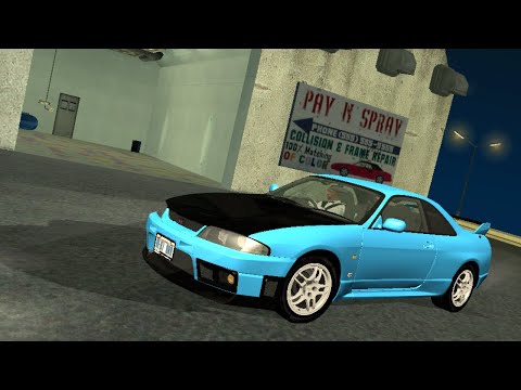 แจก mod GTA San Andreas nissan skyline GT R R33 v spec