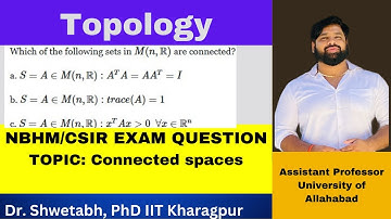 NBHM 2015 exam question on connectedness || Topology || Connectedness