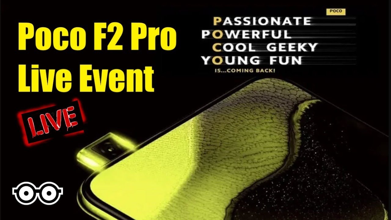 Poco F2 Pro Launch Event Live Stream