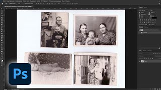Как автоматически обрезать и сохранить отсканированные фото в фотошопе screenshot 3