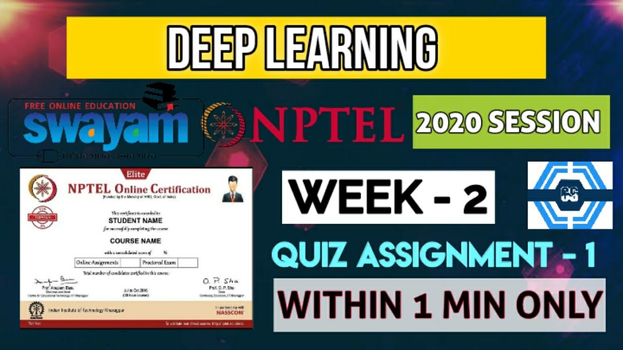 nptel deep learning assignment answers week 2
