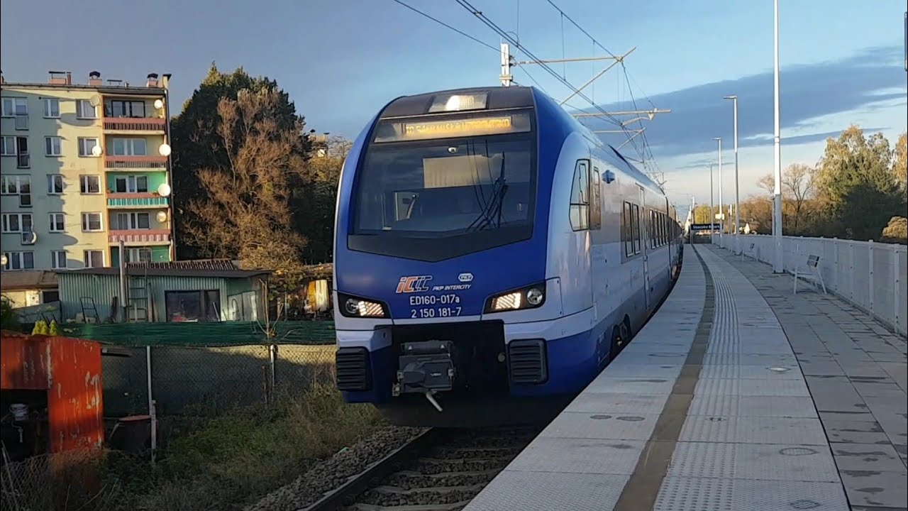 ED160 pociąg IC KORMORAN relacji Olsztyn Główny-Wisła Uzdrowisko ...