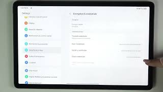 LENOVO Tab K11 Plus – Cara Hapus Kredensial (Clear Credentials)
