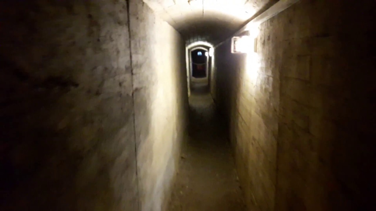 Exploring  WWII bunker tunnels in Azeville, Normandy