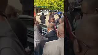 How Atiku showed up in court today, as the election  triburnal today, hears his case against Tinubu.