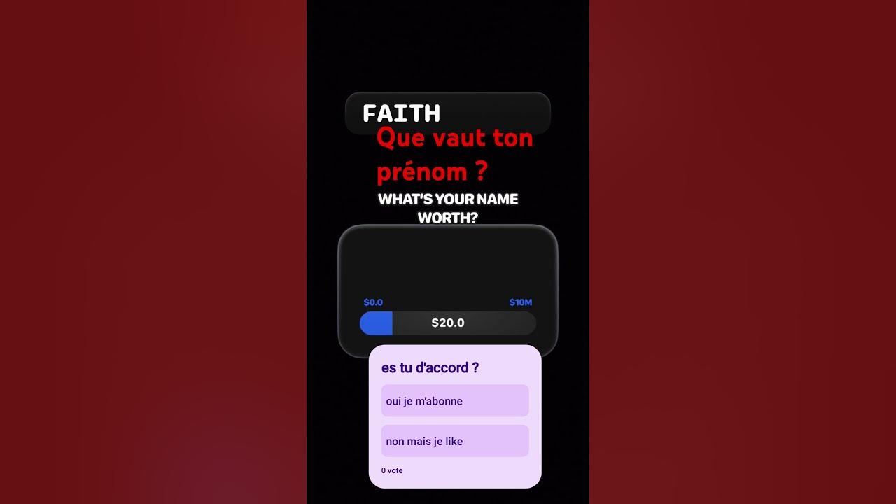 Combien Vaut Ton Prenom Jeu www.youtube.com