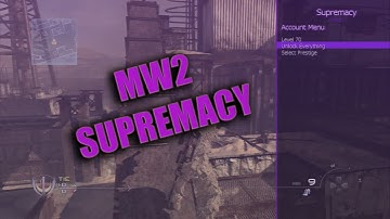 Call of Duty MW2 Supremacy Sprx Menu! - iMsKush