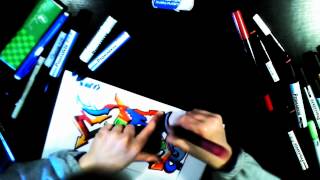 Graffiti sur papier |Ep.8 Speed Drawing "HAPPY EASTER"