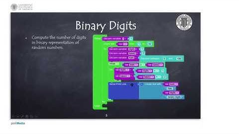 40/74 IoT MOOC Part 1: Programming Example. Binary digits