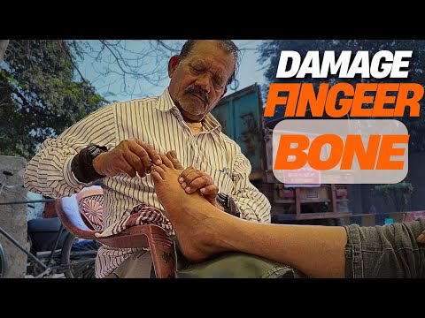 Uncel Barber Power-Full Leg Massage | Typical Street Side Indina massues