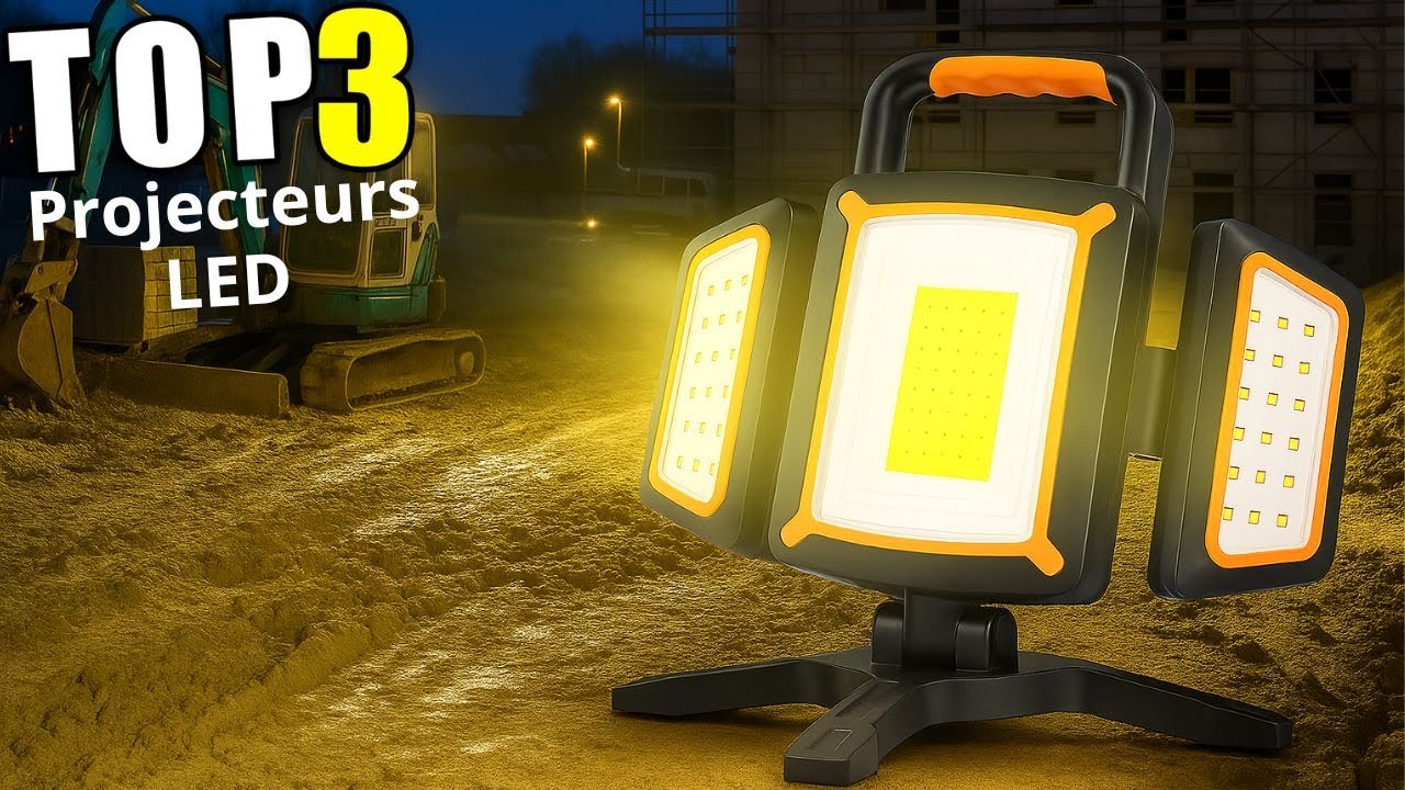 Top 3 Meilleures Lampes de chantier rechargeables 2026