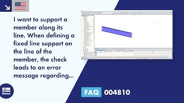 [EN] FAQ 004810 | I want to support a member along its line. When defining a fixed line...