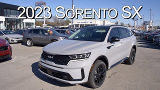 New Wolf Gray 2023 Kia Sorento SX at Parkside Kia